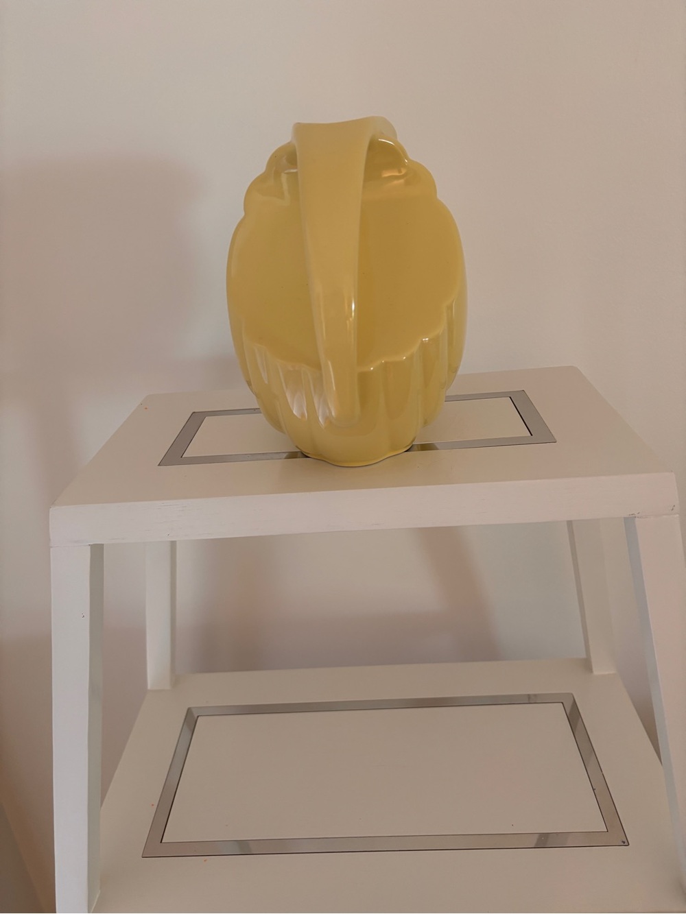 Vintage Yellow Hall Pitcher Styled with Daisies - Picture 5 of 6